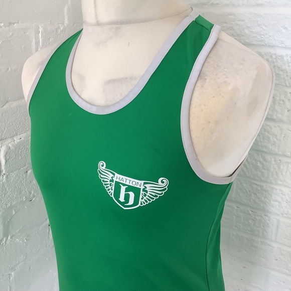 Hatton Boxing Vest - Size M - Green & White - P2P 18” - Picture 7 of 8